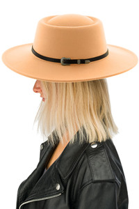 FELT PORK PIE ADJUSTABLE HAT-BHAT6080