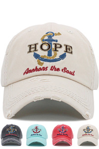 HOPE ANCHORS THE SOUL VINTAGE CAP-KBV-1450