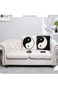 YIN YANG PATTERN CUSHION COVER-JCL2110