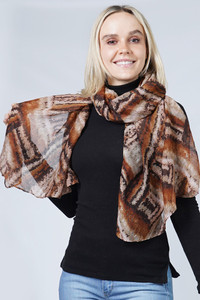 ABSTRACT PRINT SCARF-ESC10345