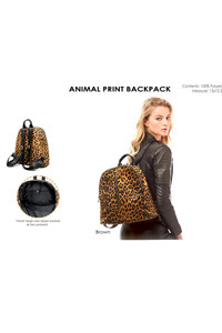 ANIMAL PRINT BACKPACK-LOA234
