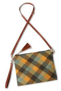 PLAID PATTERN CROSSBODY BAG-EBG10324L