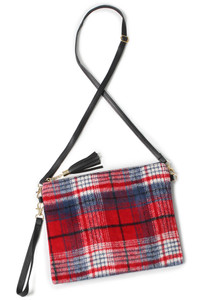 PLAID PATTERN CROSSBODY BAG-EBG10362L