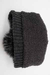 C.C MULTI COLOR BLOCK STRIPES POM BEANIE-HAT-4001