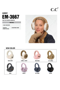 C.C Faux Fur Sherpa Earmuffs