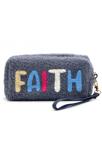 FAUX FUR FAITH WRISTLET POUCH-MP0165