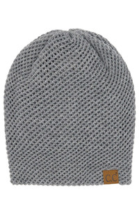 C.C SOLID SLOUCHY BEANIE-HTM-14