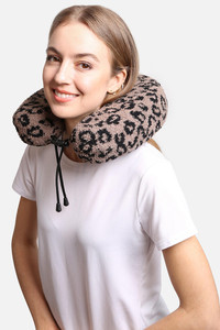LEOPARD TRAVEL NECK PILLOW-JCL2102