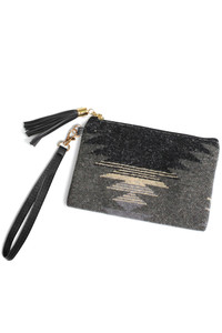 WESTERN PRINT WRISTLET POUCH BAG-EBG10364M