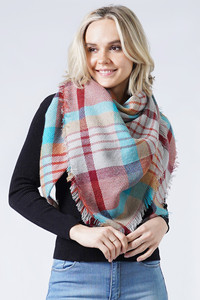 PLAID BLANKET SCARF-ESW10286