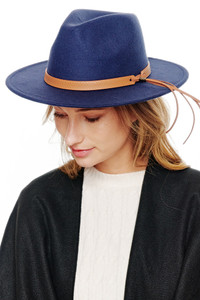FELT SOLID FEDORA HAT-BHAT2025