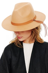 FELT SOLID FEDORA HAT-BHAT2025