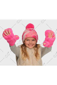 C.C Faux Fur Convertible Mitten Glove for Kids
