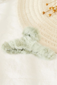 SOLID COLOR FUR HAIR CLAW-CHW173