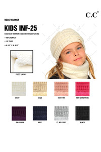 C.C KIDS RIBBED NECK WARMER-KIDS-INF-25