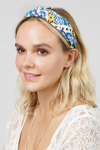 AZTEC Pattern Knotted Headband-EHD10514