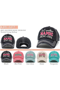 JUST ANOTHER MANIC MOM-DAY Vintage Ball Cap-KBV-1472