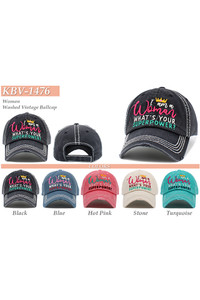 I AM A WOMEN SUPERPOWER Vintage Ball Cap-KBV-1476