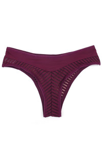 Solid Stripe Pattern Panty-68825M (12pc)