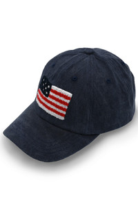 C.C American Flag Chenille Patch Baseball Cap-BAB-8002
