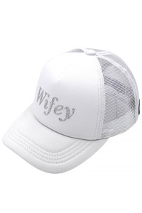 C.C WIFEY Rhinestones Trucker Cap-TCB-03