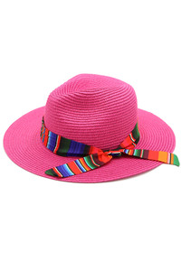 Serape Band Panama Hat-MH0092