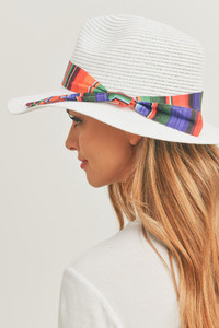 Serape Band Panama Hat-MH0092