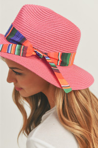 Serape Band Panama Hat-MH0092