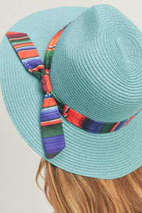 Serape Band Panama Hat-MH0092