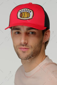 C.C Bourbon Embroidery Patch Baseball Cap-MBA-7011