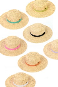 C.C Boater Sunhat with Solid Band-STH-03