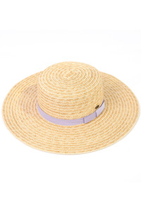 C.C Boater Sunhat with Solid Band-STH-03