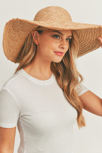Solid Floppy Sun Hat-MH0095
