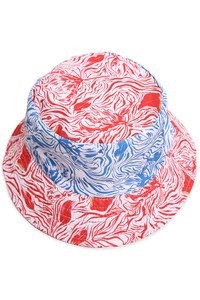 Wavy Mixed Print Bucket Hat-JH312