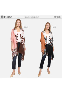 Leopard Print Cover Up-JP3012