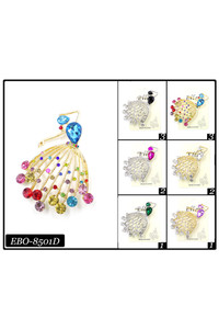 Ballerina Stone Brooch-EBO8501D (12pc)