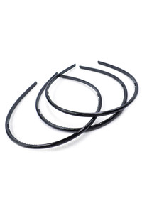 Black Plastic Headband-UAHB2089BK (36pc)