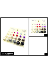 Multi Color and Size Earring-UER9937 (12pc)