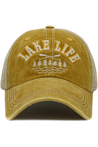 LAKE LIFE Mesh Vintage Baseball Cap-KBVT-805