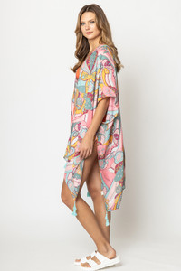 Paisley Print Tassel Kimono
