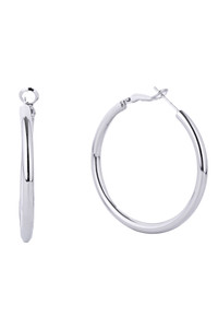 14K Gold Dipped Omega Closure Hoop-SJE310002