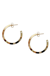 14K Gold Dipped Post Hoop-SJE310003