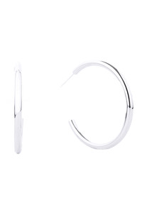 14K Metal Post Hoop-SJE310005