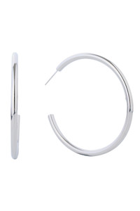 14K Metal Post Hoop-SJE310005