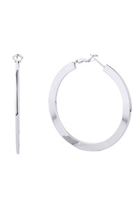 14K Gold Metal Omega Closure Hoop-SJE310007