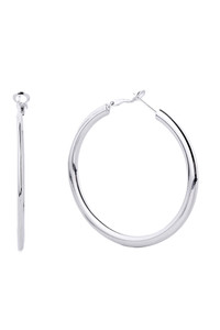14K Gold Metal Omega Closure Hoop-SJE310011
