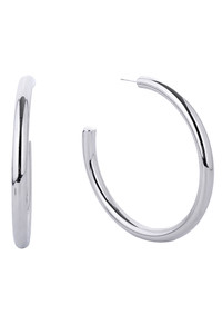 14K Metal Post Hoop-SJE310013