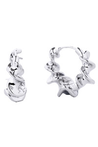 14K Dipped Huggie Hoop Brass-SJE310278