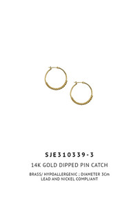 14K Gold Dipped Pin Catch-SJE310339