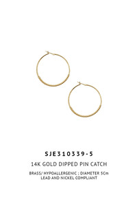 14K Gold Dipped Pin Catch-SJE310339